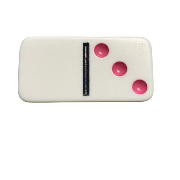 Double Twelve Dominoes Replacement Tile 0 3 Color Dot mq - Picture 1 of 2